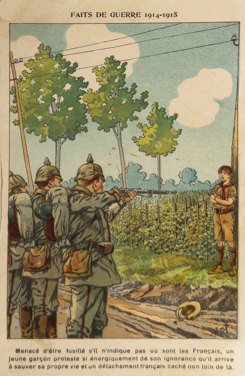 WW1: Bohaterska młodość (ilustracja) autorstwa pseudonym for Onfray de Breville Jacques Job