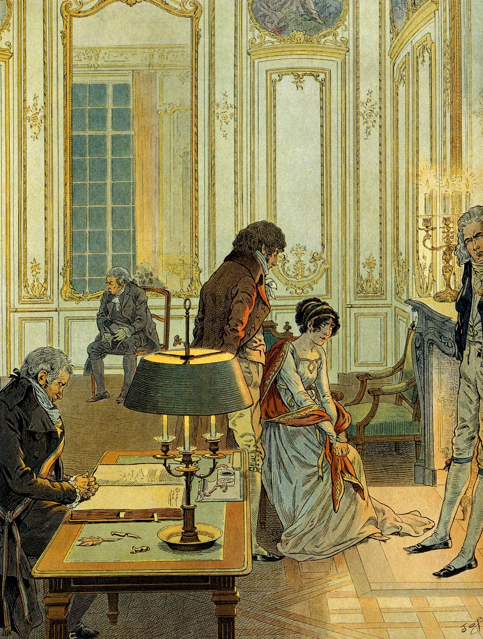 Dzień ślubu cywilnego Napoleona I Bonapartego autorstwa pseudonym for Onfray de Breville Job