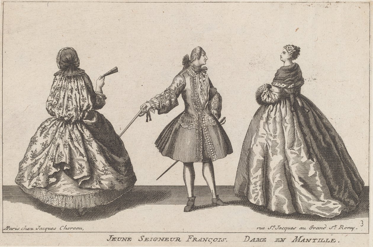 Młody Pan Franciszek/Pani w Mantilli autorstwa published by Jacques Chéreau