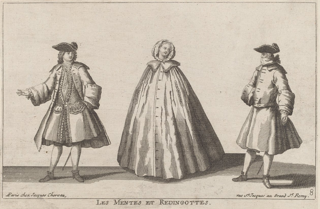 Mennice i Redingottes autorstwa published by Jacques Chéreau