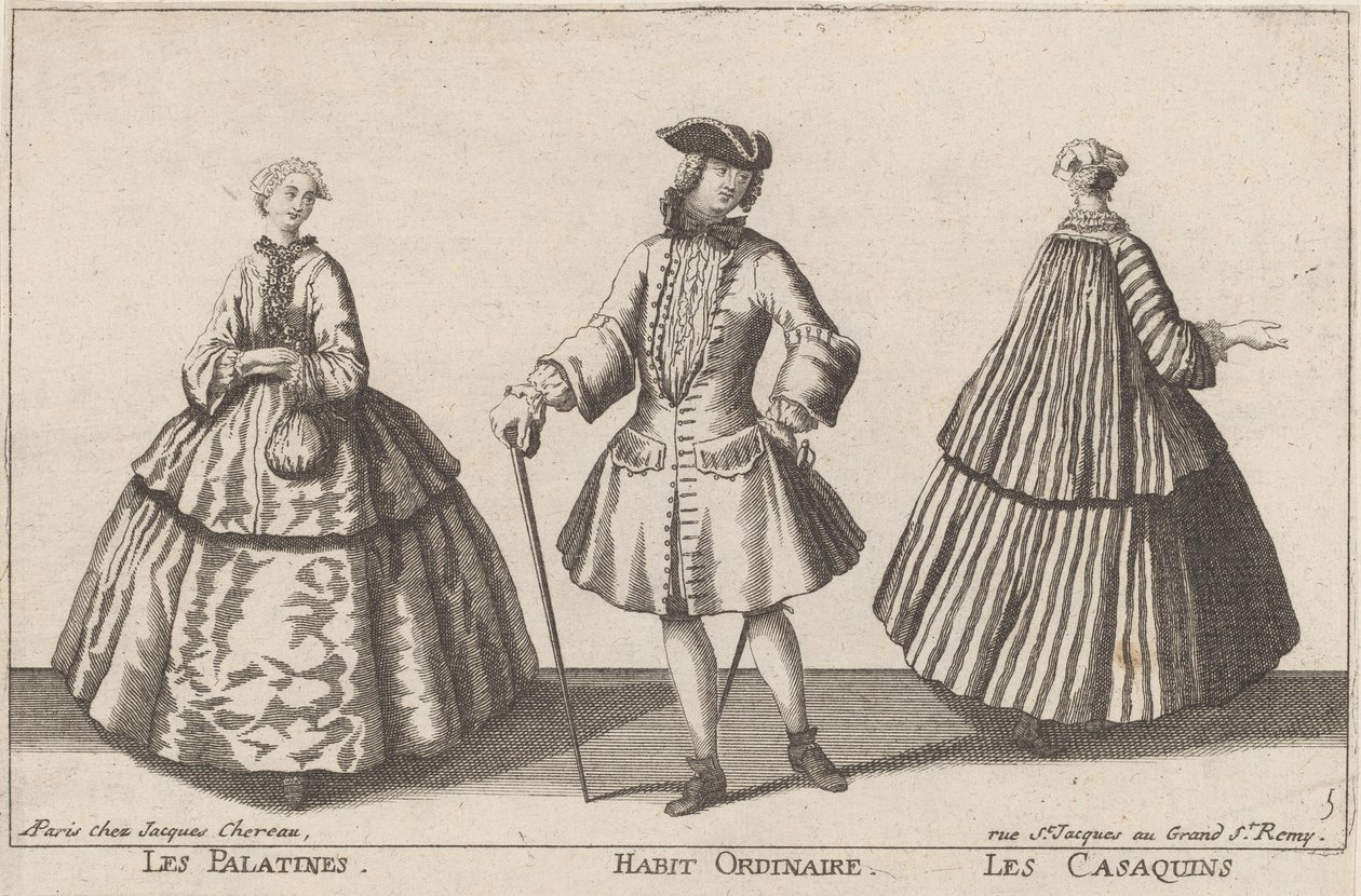 Palatyni / Zwyczajny Habit / Casaquins autorstwa published by Jacques Chéreau