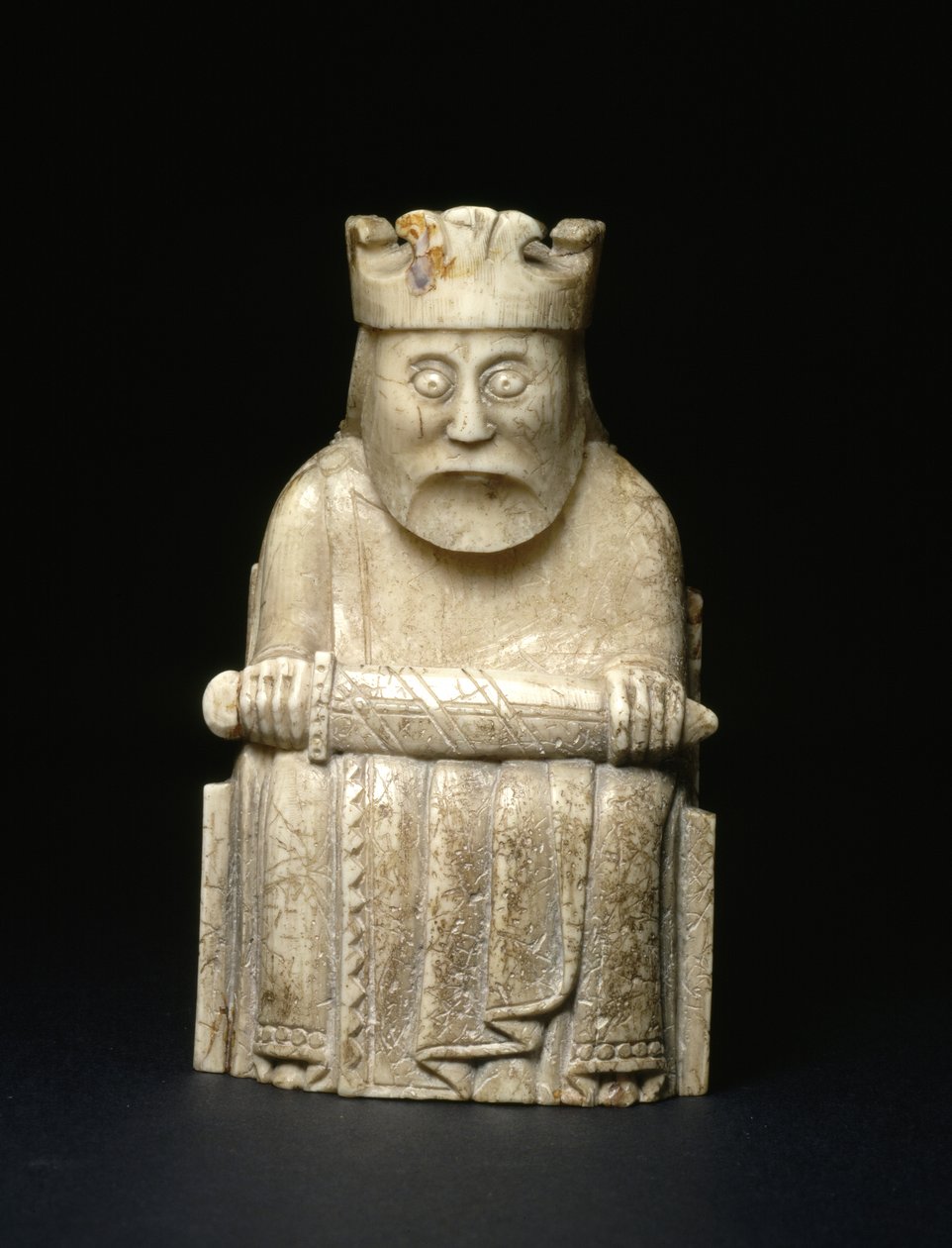 Lewis Chesspiece - Król (kość słoniowa morsa) autorstwa school Scandinavian