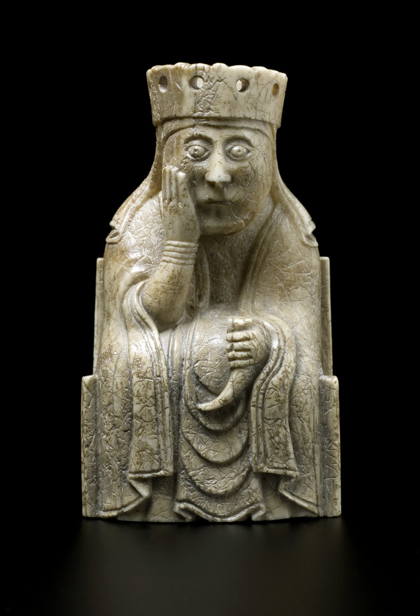 Lewis Chesspiece - Królowa (kość słoniowa morsa) autorstwa school Scandinavian