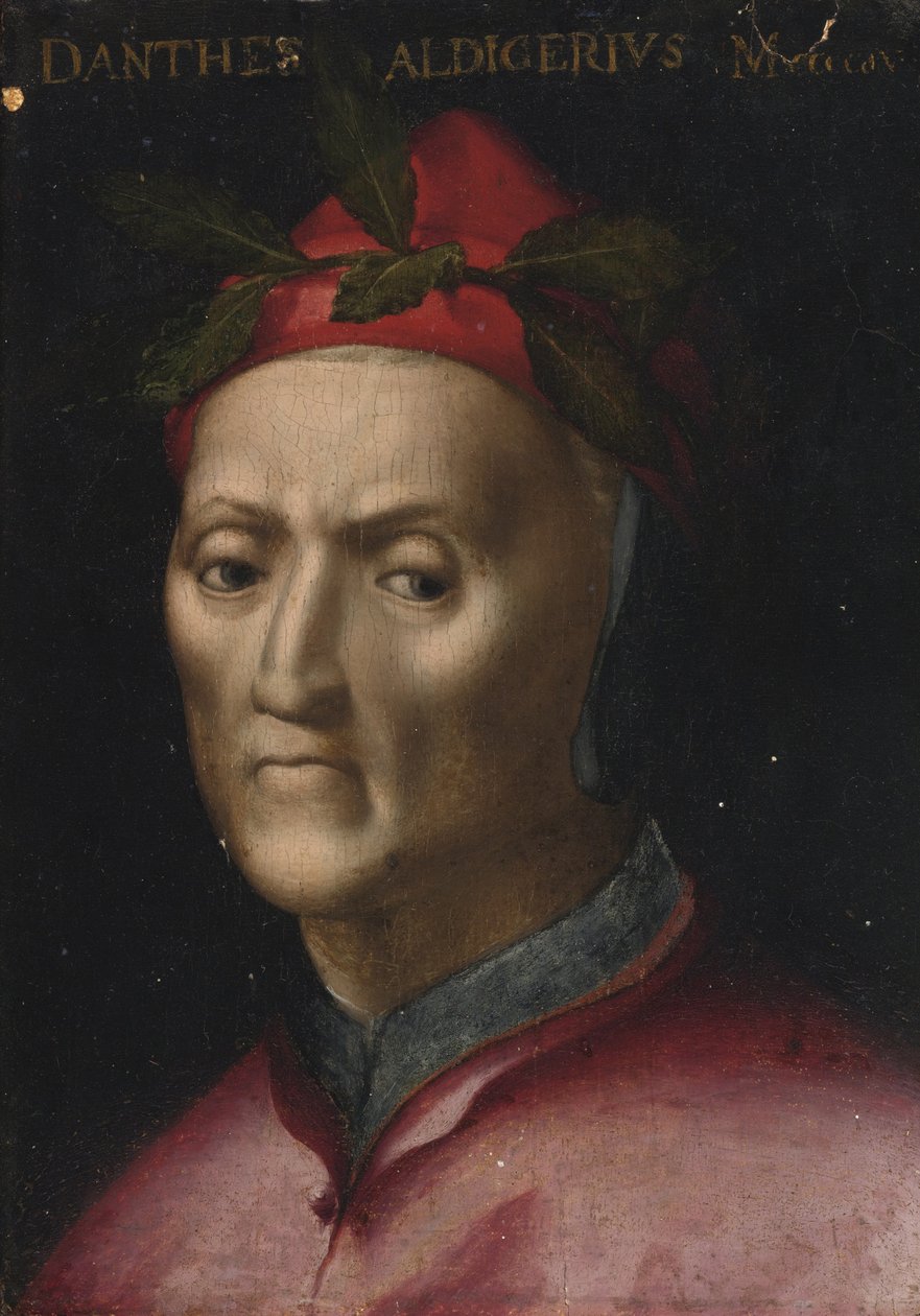 Portret Dantego Alighieri 1265-1321 autorstwa second half 16th cen. Italian