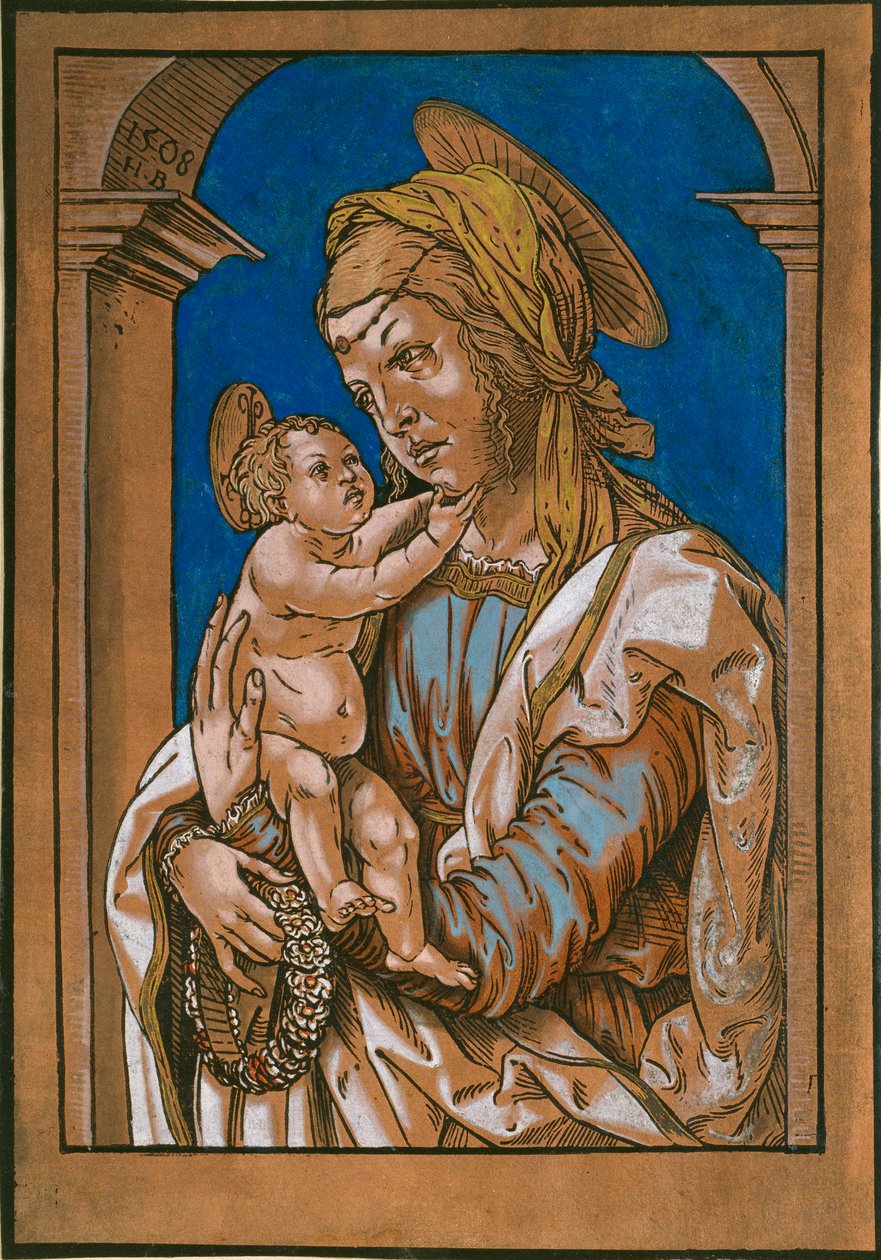 Madonna z Dzieciątkiem pod łukiem, 1508 autorstwa the Elder Hans Burgkmair