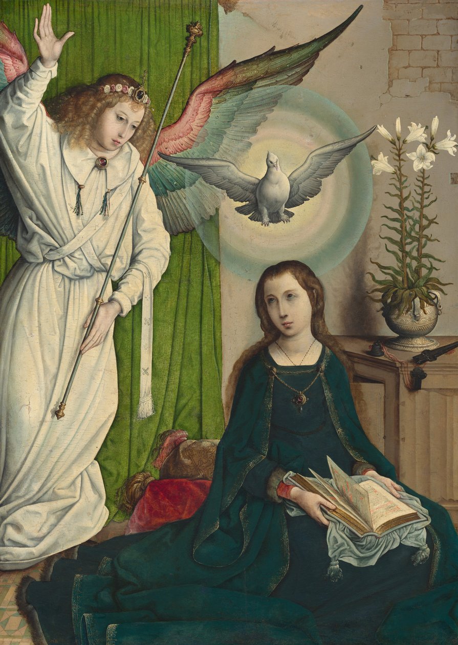 Zwiastowanie, c. 15081519. autorstwa the Elder Juan de Flandes