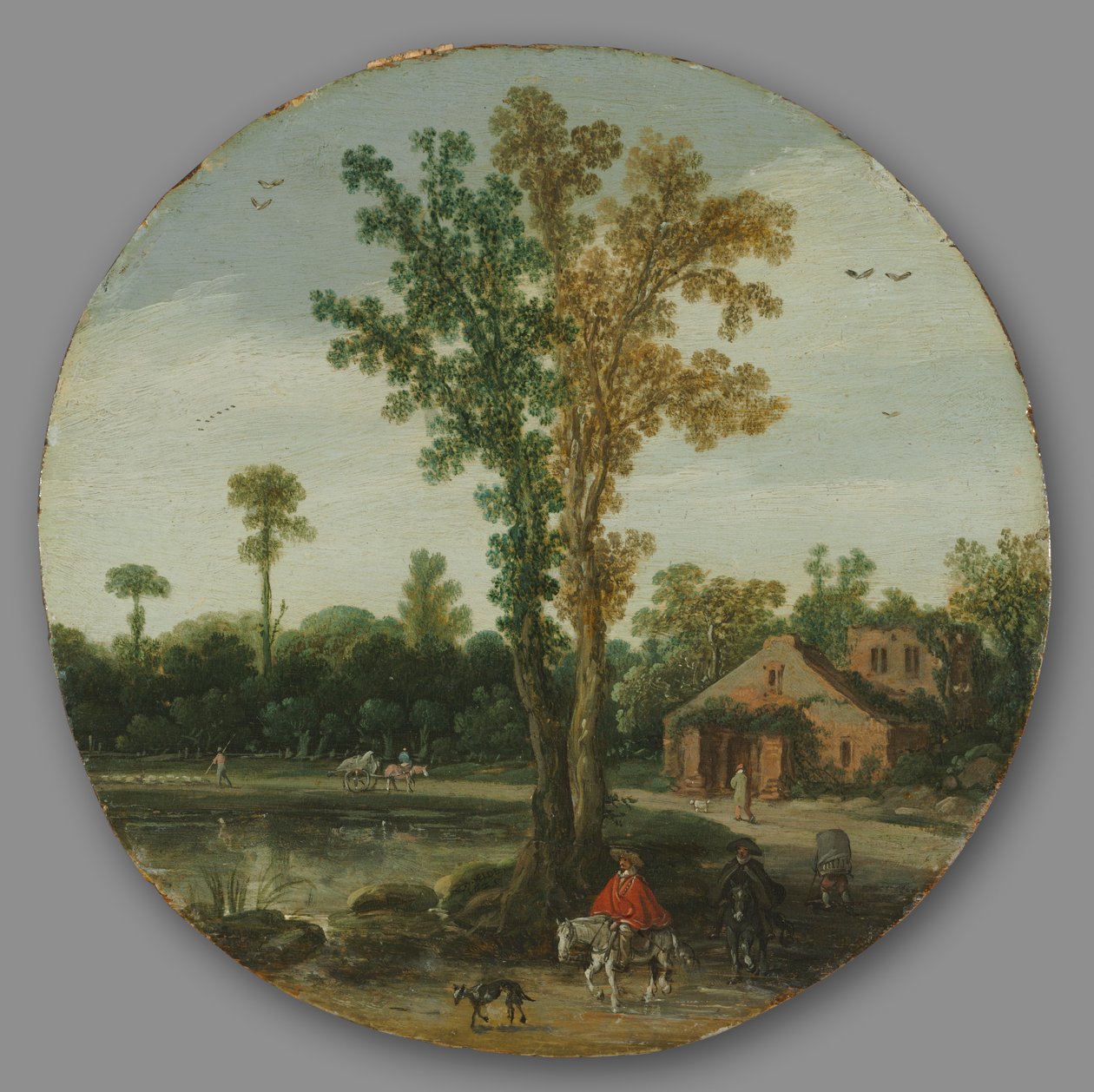 Podróżnicy nad jeziorem, 1625. autorstwa van de Velde Esaias