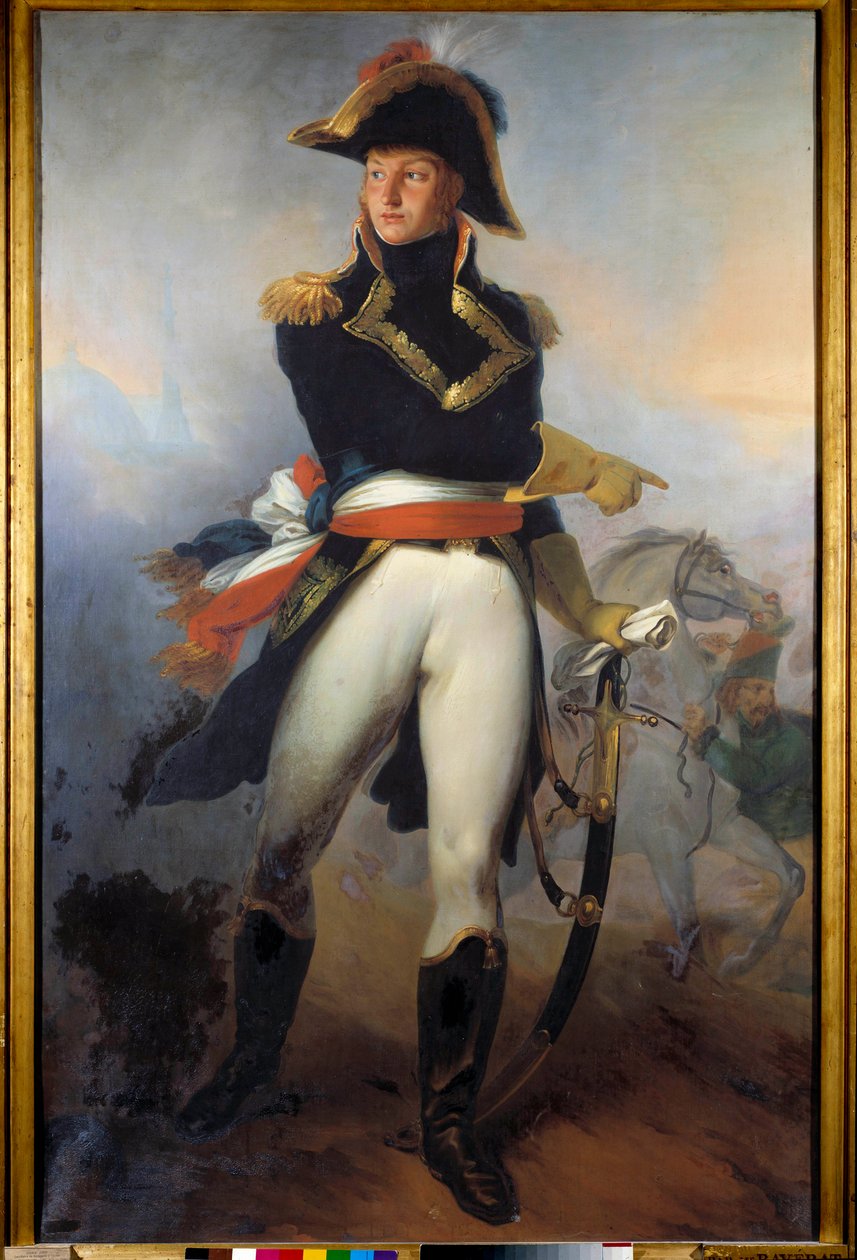 Pełnowymiarowy portret generała Jeana Andoche Junota (Jean-Andoche) (1771-1813) Obraz Raverata Vincent Nicolas Raverat (1801-1865) XIX wiek. Paryż, Muzeum Wojska autorstwa vincent Nicolas Raverat