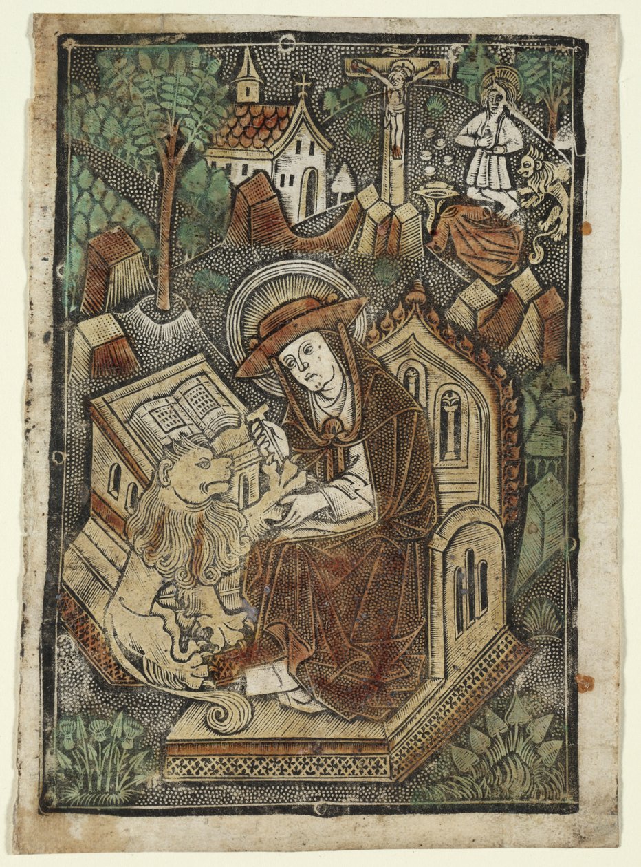 Św. Hieronim autorstwa workshop of Kölner Wappenschild