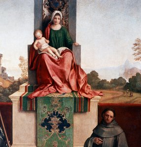 Madonna z Dzieciątkiem między świętym Nikazjuszem a świętym Franciszkiem, znana również jako Castelfranco Madonna, ok.1502 (tempera na panelu)