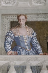 Donna Barbaro i jej pielęgniarka, Sala Olimpu, fragment 2632651 autorstwa Veronese