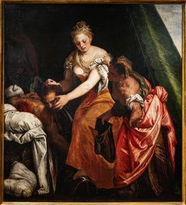 Judyta z głową Holofernesa, fragment