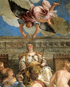 Apoteoza Wenecji – Paolo Veronese (1528-1588), fresk, detal, Sala del Maggior Consiglio (Sala Wielkiej Rady), Palazzo Ducale, Wenecja