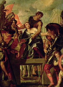 Męczeństwo św. Menasa (zm. 300) (olej na płótnie) autorstwa Veronese