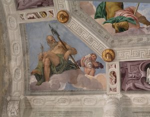 Paolo Caliari znany jako Veronese, fresk, Villa Barbaro, Maser, Włochy autorstwa Veronese