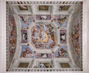 Olimp, sklepienie Sali Olimpu autorstwa Veronese