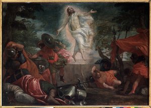 Zmartwychwstanie, ok. 1580 (olej na płótnie) autorstwa Veronese