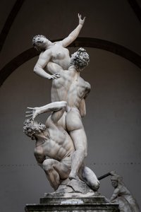 Gwałt na Prozerpinie, renesansowy posąg autorstwa Giambologny, Florencja, Włochy, Europa, 2021 r. (zdjęcie ilustracyjne) autorstwa (1529 1608) Giambologna