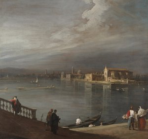 San Cristoforo, San Michele i Murano z Fondamenta Nuove w Wenecji autorstwa Canaletto