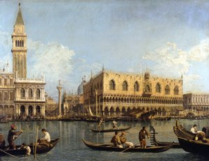 Canaletto (1697 - 1768): Widok Pałacu Książęcego w Wenecji Mediolan, galeria sztuki Brera