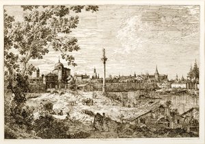 Wyimaginowany widok Padwy, ok. 1740 (akwaforta) autorstwa Canaletto