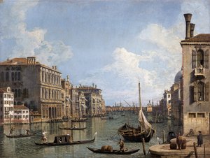 Widok na Canal Grande w kierunku Punta della Dogana z Campo San Vio