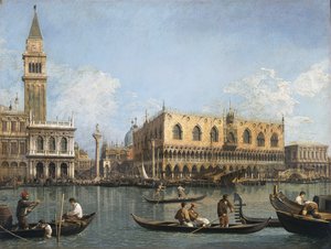 Widok na dorzecze San Marco z Punta della Dogana autorstwa Canaletto