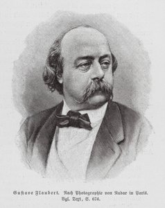 Gustave Flaubert, francuski powieściopisarz (rycina) autorstwa (1820-1910) (after) Nadar