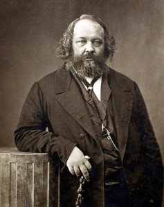 Portret Michela Bakounine (Bakunin) (1814-1876), rosyjskiego anarchisty"" Portret Michaiła Aleksandrowicza Bakunina (1814-1876) autorstwa Nadara, Gaspard-Felix (1820-1910), ok. 1860 - Albumin Photo - kolekcja prywatna