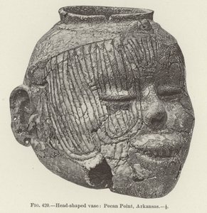 Wazon w kształcie głowy: Pecan Point, Arkansas (grawerowanie) autorstwa (after) American School