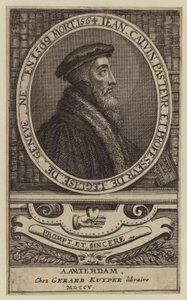 John Calvin, francuski teolog i pastor reformacji protestanckiej (rytownictwo)