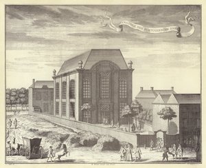 Synagoga Portugalska w Amsterdamie (rycina)