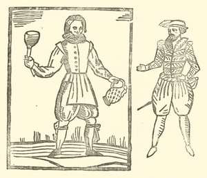 Ilustracja do Ballad Roxburghe (drzeworyt) autorstwa (after) English School