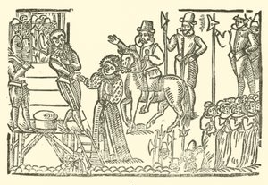 Ilustracja do Ballad Roxburghe (drzeworyt) autorstwa (after) English School