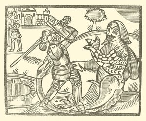 Ilustracja do Ballad Roxburghe (drzeworyt) autorstwa (after) English School