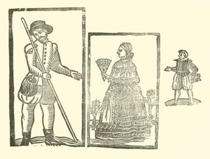 Ilustracja do Ballad Roxburghe (drzeworyt) autorstwa (after) English School