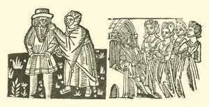 Ilustracja do Ballad Roxburghe (drzeworyt) autorstwa (after) English School