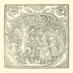 Ilustracja do Ballad Roxburghe (drzeworyt) autorstwa (after) English School