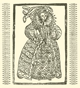 Ilustracja do Ballad Roxburghe (drzeworyt) autorstwa (after) English School