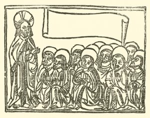 Ilustracja do Ballad Roxburghe (drzeworyt) autorstwa (after) English School