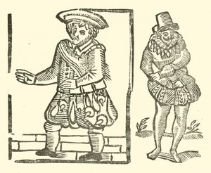 Ilustracja do Ballad Roxburghe (drzeworyt) autorstwa (after) English School
