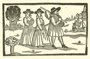 Ilustracja do Ballad Roxburghe (drzeworyt) autorstwa (after) English School
