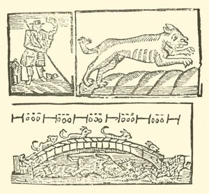 Ilustracja do Ballad Roxburghe (drzeworyt) autorstwa (after) English School