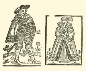 Ilustracja do Ballad Roxburghe (drzeworyt) autorstwa (after) English School