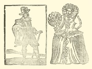 Ilustracja do Ballad Roxburghe (drzeworyt) autorstwa (after) English School