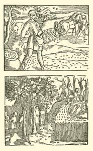 Ilustracja do Ballad Roxburghe (drzeworyt) autorstwa (after) English School