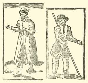 Ilustracja do Ballad Roxburghe (drzeworyt) autorstwa (after) English School