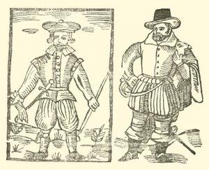 Ilustracja do Ballad Roxburghe (drzeworyt) autorstwa (after) English School