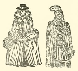 Ilustracja do Ballad Roxburghe (drzeworyt) autorstwa (after) English School