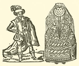 Ilustracja do Ballad Roxburghe (drzeworyt) autorstwa (after) English School